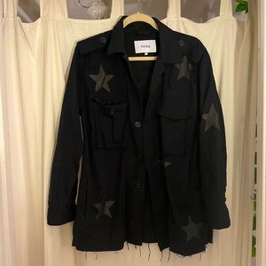 Pistola black army jacket with stars